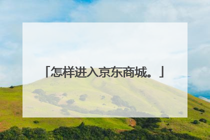 怎样进入京东商城。