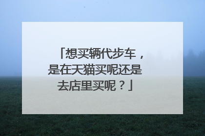 想买辆代步车,是在天猫买呢还是去店里买呢?