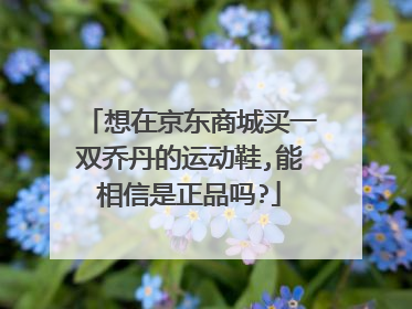 想在京东商城买一双乔丹的运动鞋,能相信是正品吗?