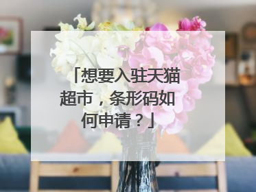 想要入驻天猫超市,条形码如何申请?