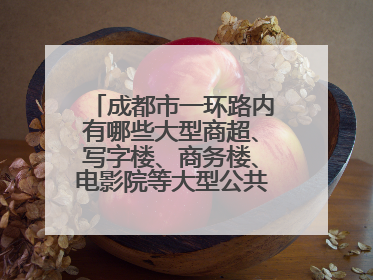 成都市一环路内有哪些大型商超、写字楼、商务楼、电影院等大型公共场所?