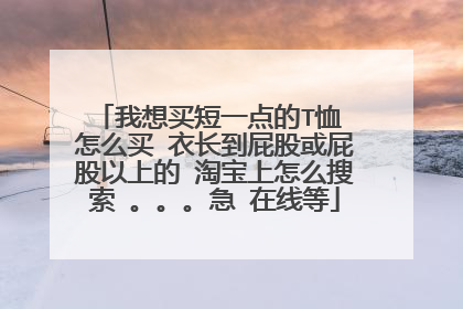 我想买短一点的T恤 怎么买 衣长到屁股或屁股以上的 淘宝上怎么搜索 。。。急 在线等