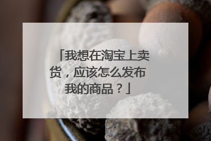 我想在淘宝上卖货,应该怎么发布我的商品?