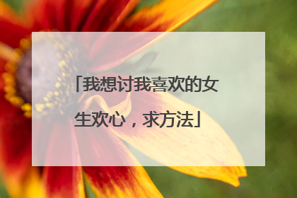 我想讨我喜欢的女生欢心，求方法