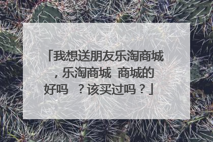 我想送朋友乐淘商城 ,乐淘商城 商城的好吗 ?该买过吗?