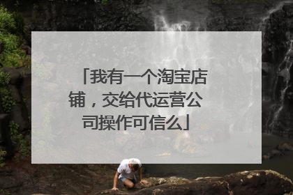 我有一个淘宝店铺，交给代运营公司操作可信么