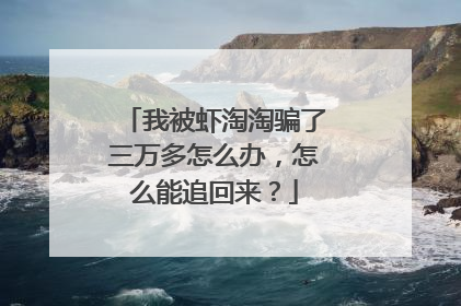我被虾淘淘骗了三万多怎么办,怎么能追回来?