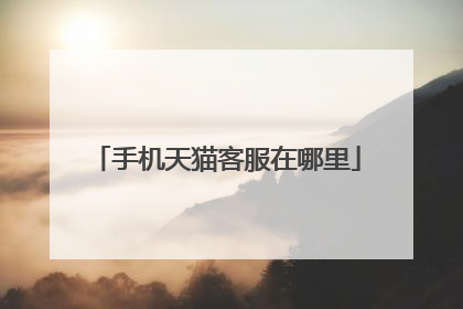 手机天猫客服在哪里