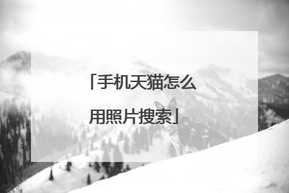 手机天猫怎么用照片搜索