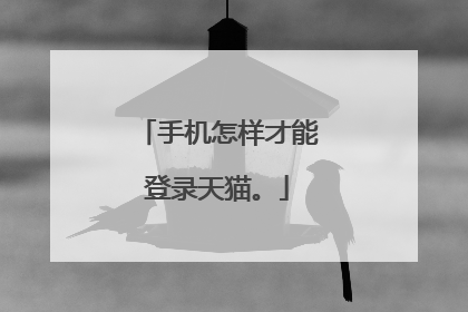 手机怎样才能登录天猫。