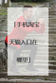 手机淘宝天猫入口在哪里