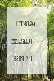 手机淘宝是谁开发的?