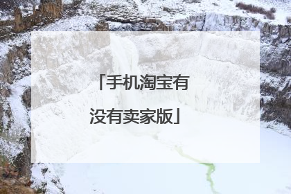 手机淘宝有没有卖家版