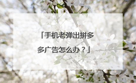 手机老弹出拼多多广告怎么办?