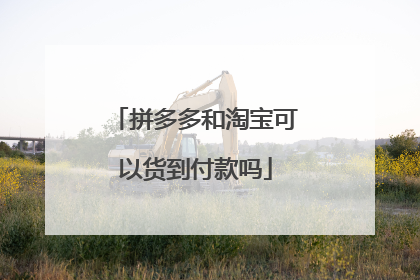 拼多多和淘宝可以货到付款吗
