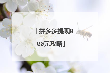 拼多多提现800元攻略