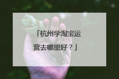杭州学淘宝运营去哪里好?