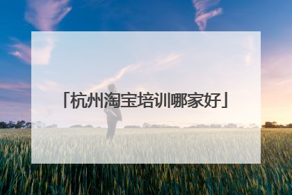 杭州淘宝培训哪家好