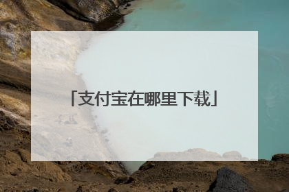 支付宝在哪里下载