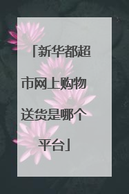 新华都超市网上购物送货是哪个平台