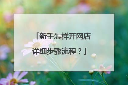 新手怎样开网店详细步骤流程?