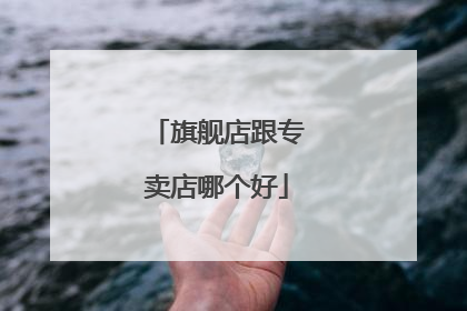 旗舰店跟专卖店哪个好
