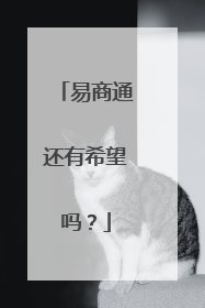 易商通还有希望吗？