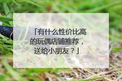 有什么性价比高的玩偶店铺推荐,送给小朋友?