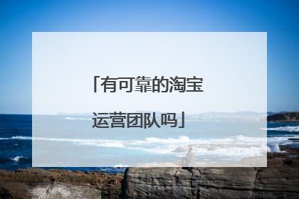 有可靠的淘宝运营团队吗