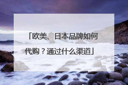 欧美、日本品牌如何代购?通过什么渠道