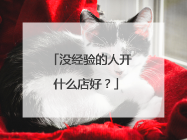 没经验的人开什么店好?
