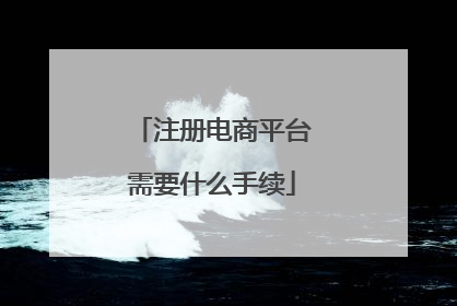 注册电商平台需要什么手续