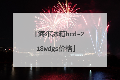 海尔冰箱bcd-218wdgs价格