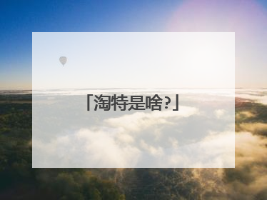 淘特是啥?