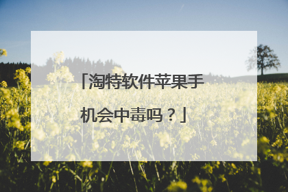 淘特软件苹果手机会中毒吗？
