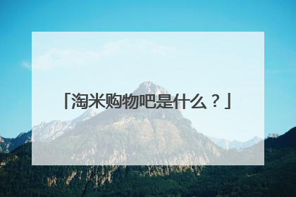 淘米购物吧是什么?