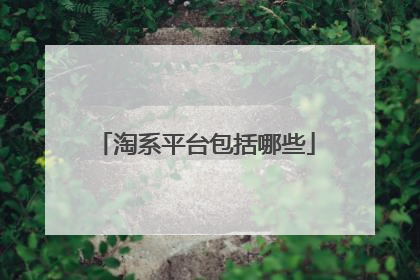 淘系平台包括哪些