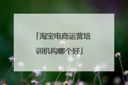 淘宝电商运营培训机构哪个好