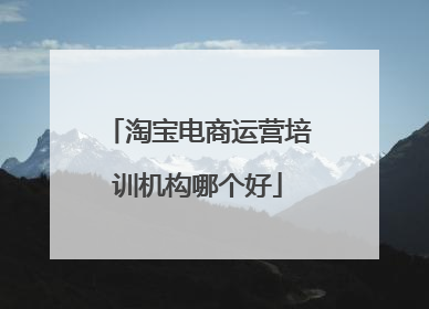 淘宝电商运营培训机构哪个好