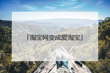 淘宝网变成爱淘宝