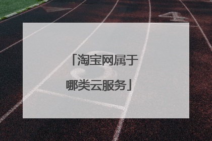 淘宝网属于哪类云服务
