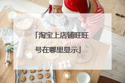 淘宝上店铺旺旺号在哪里显示