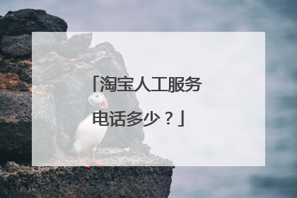 淘宝人工服务电话多少？