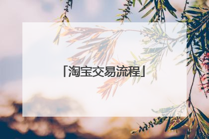 淘宝交易流程