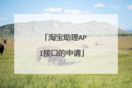 淘宝助理API接口的申请
