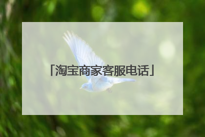 淘宝商家客服电话