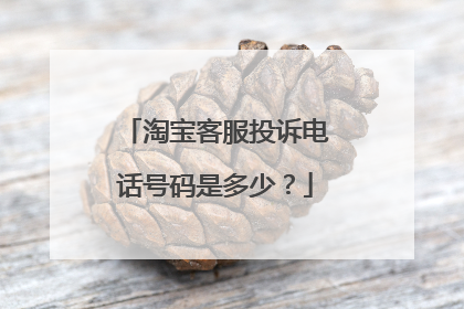 淘宝客服投诉电话号码是多少?