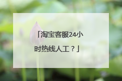淘宝客服24小时热线人工?