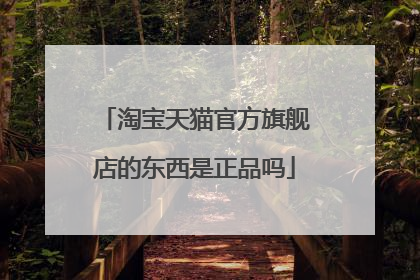 淘宝天猫官方旗舰店的东西是正品吗
