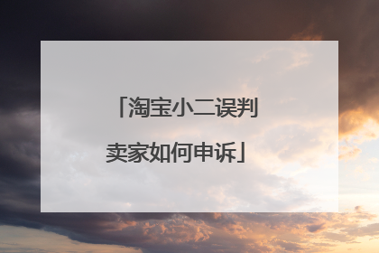 淘宝小二误判卖家如何申诉